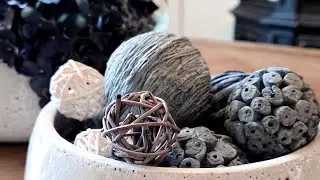 Easy Home Decor with Decorative Balls 💙 | Bowl Styling Idea