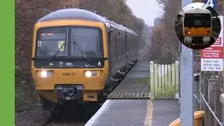 Class 166 arrives at Polsloe Bridge