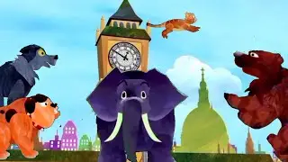 HICKORY DICKORY DOCK FALLING ANIMALS (CIRCLE D + x200 speed + reverse) video effects animation