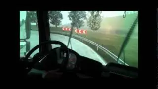 Symulator samochodu ciężarowego i autobusu MAN typu PROGRES-B.