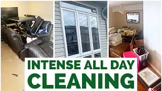 INTENSE ALL DAY CLEANING MOTIVATION/ Extreme mess clean with me 2022