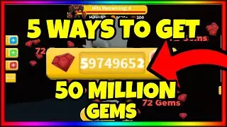 5 WAYS TO GET 50 MILLION GEMS IN WORKOUT ISLAND! (Roblox)