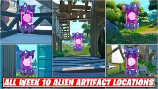 Fortnite All week 10 Alien Artifacts Locations! Chapter 2 Season 7