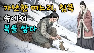가난한 며느리, 침묵 속에서 복을 쌓다  | 야담 | 민담 | 설화 | 고전 | 옛날이야기 |야사