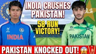 INDIA CRUSHES PAKISTAN! 🇮🇳🔥 | 58 Run Victory | U19 World Cup 2026 Review | Semi-Final Ticket Booked!