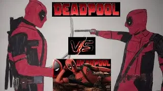 drawing death pool vs death pool 🤭😅#DEATH POOL #tamil #deadpool and wolverine #ct craft tamil