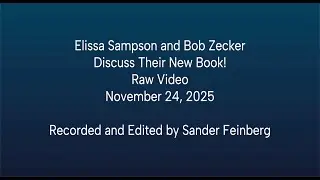 Elissa Sampson and Bob Zecker Discuss Their New Book!