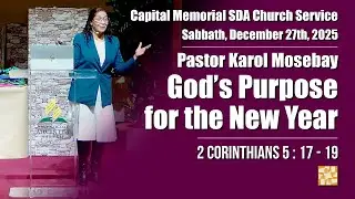 Capital Memorial SDA Church Sabbath Church Service on December 27, 2025.