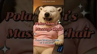 From Stress to Bliss in 3 Seconds 😂 | Polar Mom&rsquo;s Massage Chair   #MomLife #ZenMom #MassageChair