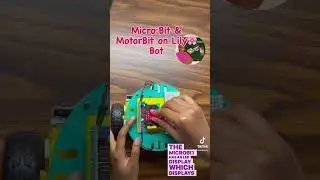 Lily&infin;Bot with Micro:Bit MotorBit & Temperature Sensor #Robotics #Robot #MicroBit #NoireSTEMinist