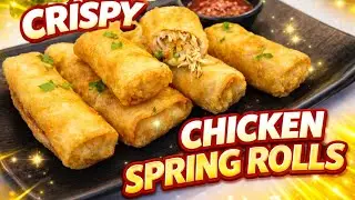 Chicken Spring Roll Using Liquid Dough | Ramadan Recipes 2026 | Iftar Snacks Recipe 
