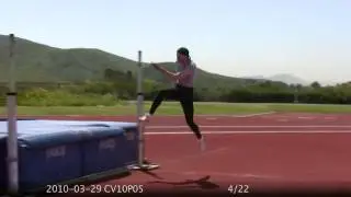 2010-03-29 CV10P05 High Jump Training - Tora Harris