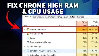 How to Fix Google Chrome High Ram, CPU Usage in Task Manager