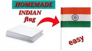 how to make flag at home// how to make flag with paper//homemade Flag.