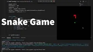 Snake Game using Pygames ( Python ) | Speed code - Time lapse