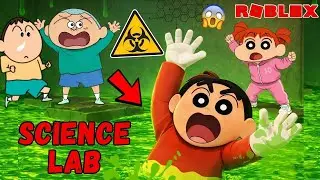 Escape The Science Lab Roblox 😱🤯 Shinchan and his friends 