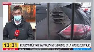 En medio de visita de Monsalve: realizan m&uacute;ltiples ataques incendiarios en la macrozona sur