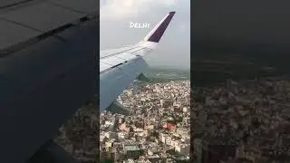 Delhi City View From Flight #delhiairport