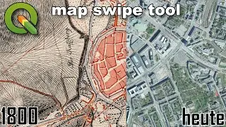 Mit dem QGIS Plugin MAP SWIPE TOOL besser sehen