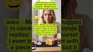 Blonde Tech Support🤩🤣🤠😎🧐#funnyquotes #quotes #ytshorts #ytshort #funny #humor #comedy #fyp #memes