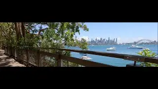 Bradleys Head to Chowder Bay Walk, Australia, NSW, 4K First Person View