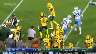 AAF Salt Lake City vs Arizona amazing one handed grab