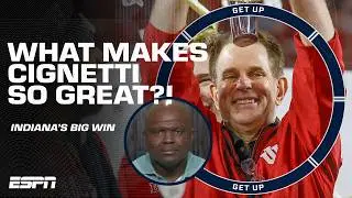 Booger McFarland gives Curt Cignetti 'a big pat on the back' after Indiana's Natty win 👏 | Get Up