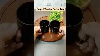 Round wooden tray #shorts #ytshorts #woodentray  #meeshofinds #amazon #fyp #viralshorts #trending