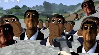 Scary Obunga chase in Gorebox.Nextbots Chaos.