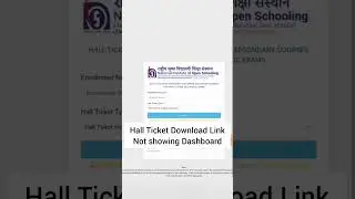 How To Download Nios Hall Ticket | Task Is Helping (NIOS) #nios #taskishelping #hall_ticket #viral