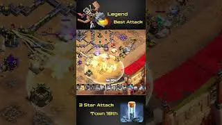 Coc 3 star 18th  Best Attack #coc #clashofclans #shorts #short #gaming #viral #trending #shortvideo