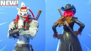 *NEW* Tier 100 WOLFPACK BACKBLING! on 92 SKINS! (Showcase) Fortnite Battle Royale