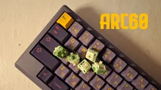 ARC60, PP PLATE, JERZZI PARADOX SWITCH, GMK MONARCH KEYCAPS || SOUND TEST