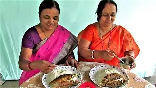 Bengali menu Mach vaja | ghee | bhat | Indian lunch eating with rice and crispy tasty fried fish