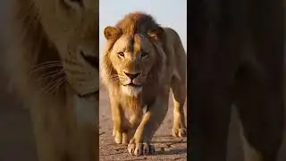 Can the Wolf🐺 Escape the Lion&rsquo;s🦁 Vicious Chase?  #WolfVsLion #LionChase #animals