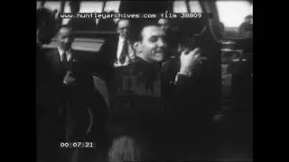Works outing to Margate, Kent in the late 1940's.  Archive film 38809