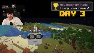 George Completes All Minecraft Advancements Blind (Day 3)