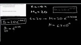 Example exponential equation