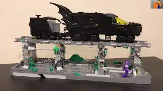 Lego Bat Train On Bridge MOC | Orange Bricks