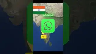 Most Used App In each Country #ytshorts#shorts #reels #viral #viralreels