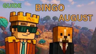 🟢 GHID 🐶 BINGO AUGUST( Cel mai usor EVER ) #hypixelskyblock