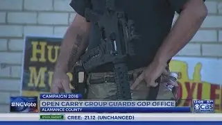 Open carry group guards GOP headquarters after attack