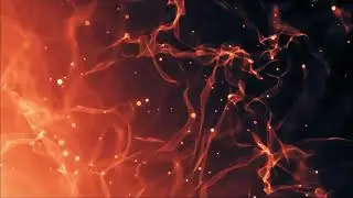 Relaxing Orange Fire Smoke Looping Background   Free Motion Graphic Screensaver HD