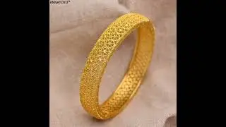 latest solid bangles and kara designs in gold..... different styles....