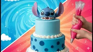 💙🎂 &iexcl;Haz Tu Propio Pastel de Stitch! 😂 Diversi&oacute;n con Reposter&iacute;a y Decoraci&oacute;n 🍰✨