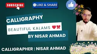 Beautiful Calligraphy Art | Relaxing Handwriting & Lettering Design | Nisar Writes