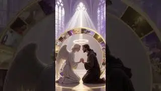 Angels and believers bathe in the light of love