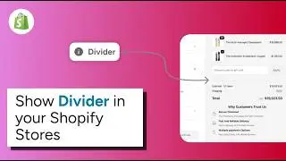How to Add a Divider Block in Shopify Checkout Easily