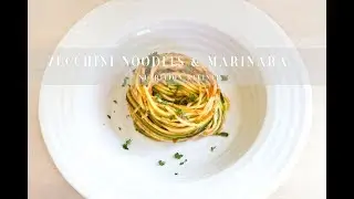 Raw Zucchini Noodles with Marinara Sauce | Vegan, Paleo