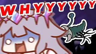 Biboo First Time Seeing The Mimic Grub In Hollow Knight [ Hololive EN ]